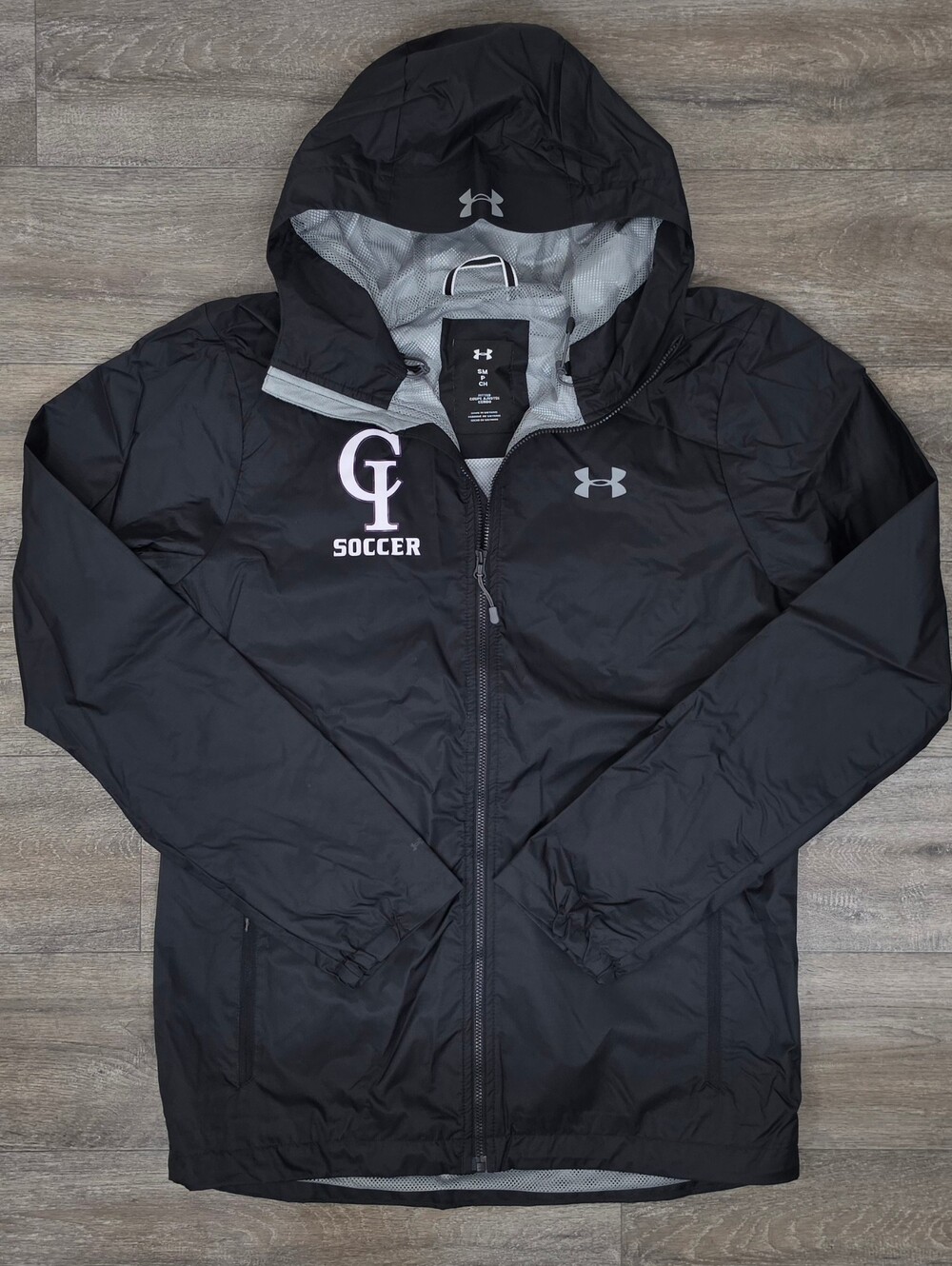 Under Armour Men's Black Hooded Soccer Jacket